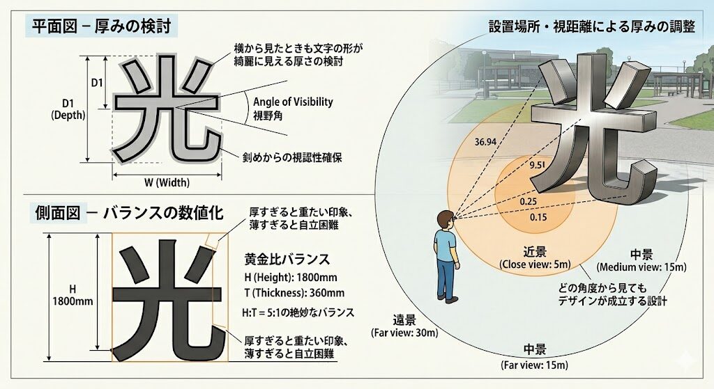 文字モニュメントにしかない図面作成でのこだわりと大切な視点